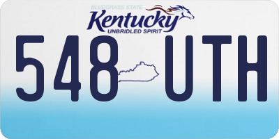 KY license plate 548UTH