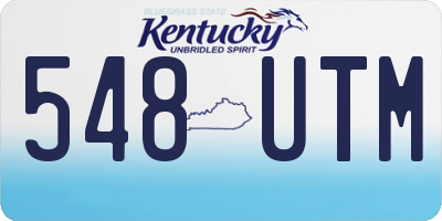 KY license plate 548UTM