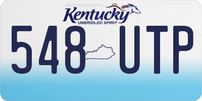 KY license plate 548UTP