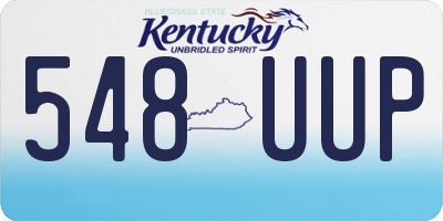 KY license plate 548UUP