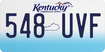 KY license plate 548UVF