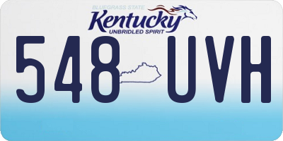 KY license plate 548UVH