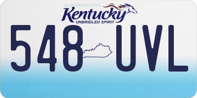 KY license plate 548UVL
