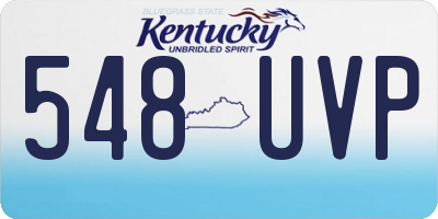 KY license plate 548UVP
