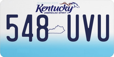 KY license plate 548UVU