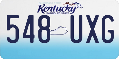 KY license plate 548UXG
