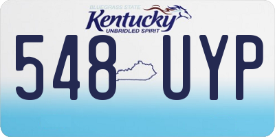 KY license plate 548UYP