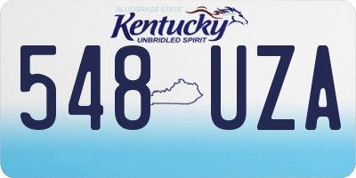 KY license plate 548UZA