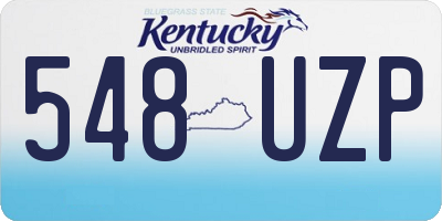 KY license plate 548UZP