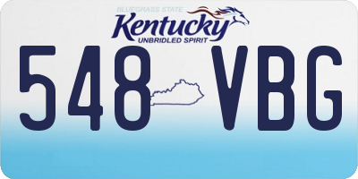 KY license plate 548VBG