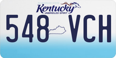 KY license plate 548VCH