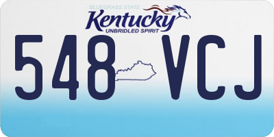 KY license plate 548VCJ