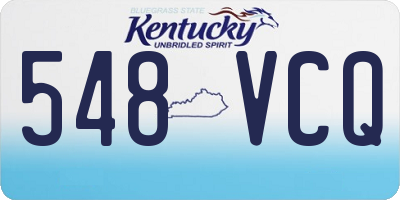 KY license plate 548VCQ