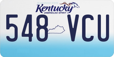KY license plate 548VCU