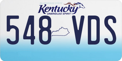 KY license plate 548VDS