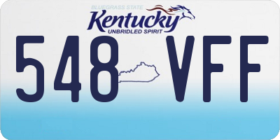 KY license plate 548VFF
