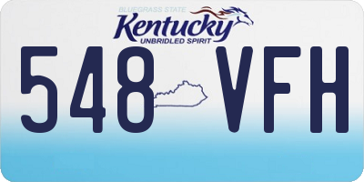 KY license plate 548VFH