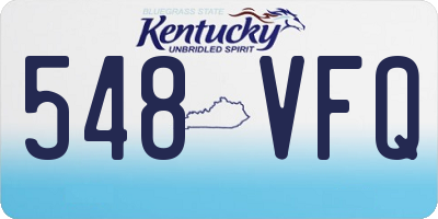 KY license plate 548VFQ