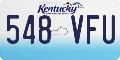 KY license plate 548VFU