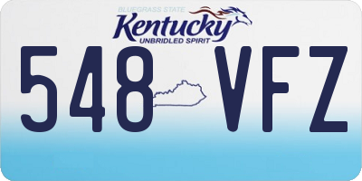 KY license plate 548VFZ