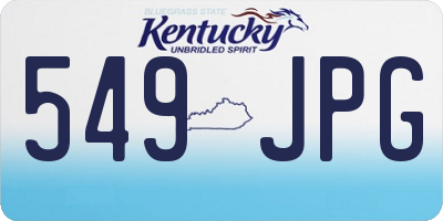 KY license plate 549JPG