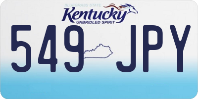 KY license plate 549JPY