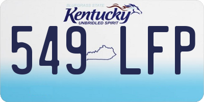 KY license plate 549LFP
