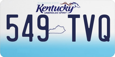 KY license plate 549TVQ