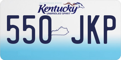 KY license plate 550JKP