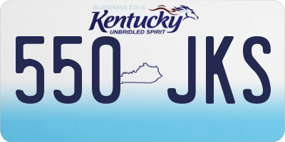 KY license plate 550JKS