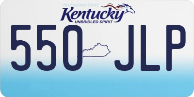 KY license plate 550JLP