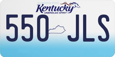 KY license plate 550JLS