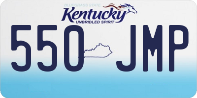 KY license plate 550JMP