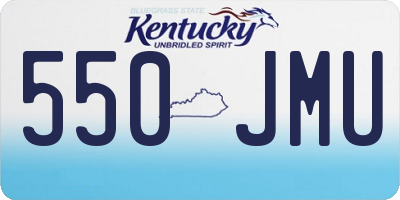 KY license plate 550JMU