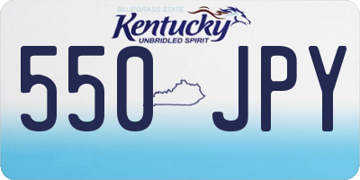 KY license plate 550JPY