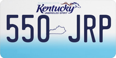 KY license plate 550JRP