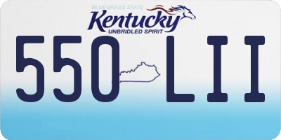 KY license plate 550LII