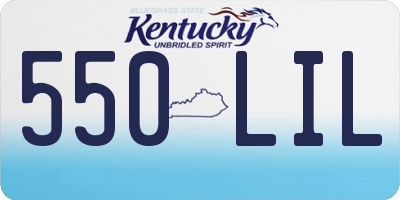KY license plate 550LIL