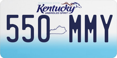 KY license plate 550MMY