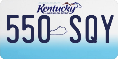 KY license plate 550SQY