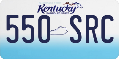 KY license plate 550SRC