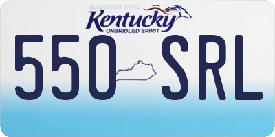 KY license plate 550SRL