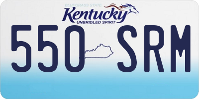 KY license plate 550SRM