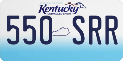 KY license plate 550SRR