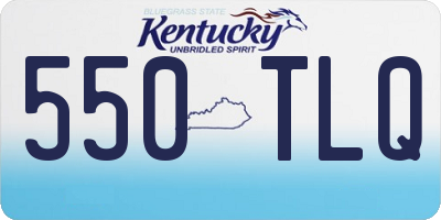 KY license plate 550TLQ
