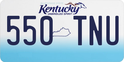 KY license plate 550TNU