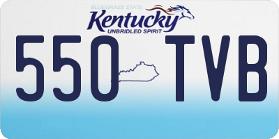 KY license plate 550TVB