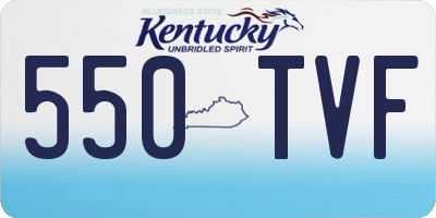 KY license plate 550TVF
