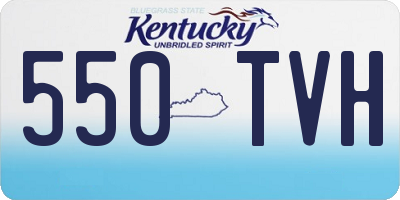 KY license plate 550TVH