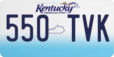 KY license plate 550TVK